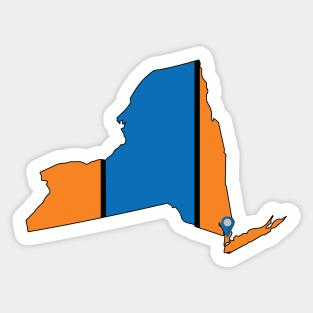 New York Basketball Sticker